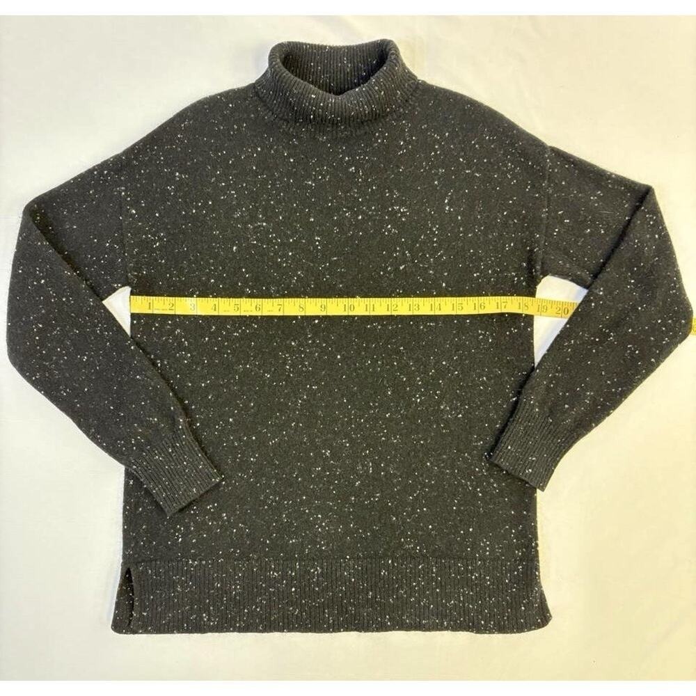 Bella Dahl Black Cashmere Speckled Turtleneck Sweater Size Women's XS - Picture 6 of 14